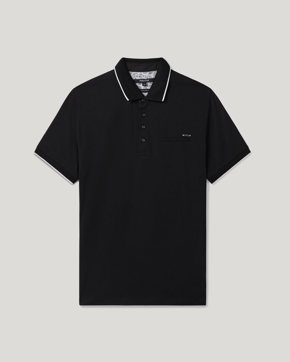 Mens Black Polo Shirt
